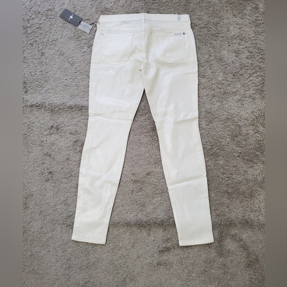 Off white coated 7 for all mankind jeans - Picture 5 of 6